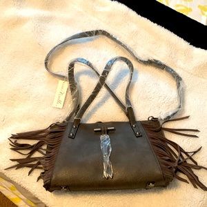 NWT Simply Noelle handbag with handles and a removable adjustable long strap